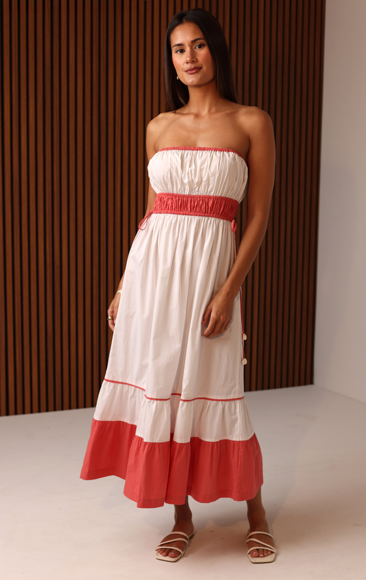 Caroline Color Block Midi Dress