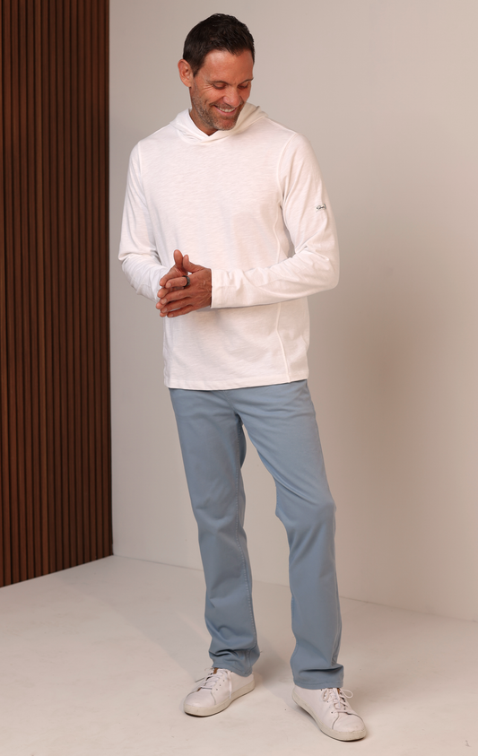 SLUB HOODIE - WHITE - S