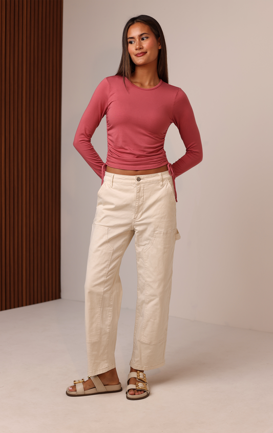 LORI LONG SLEEVE TUNNEL TOP - SEDONA